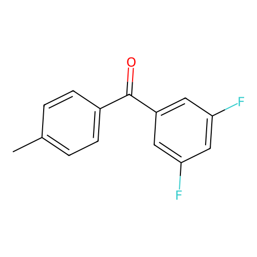 3,5-Difluoro-4'-methylbenzophenone structure