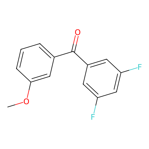 3,5-Difluoro-3'-methoxybenzophenone structure