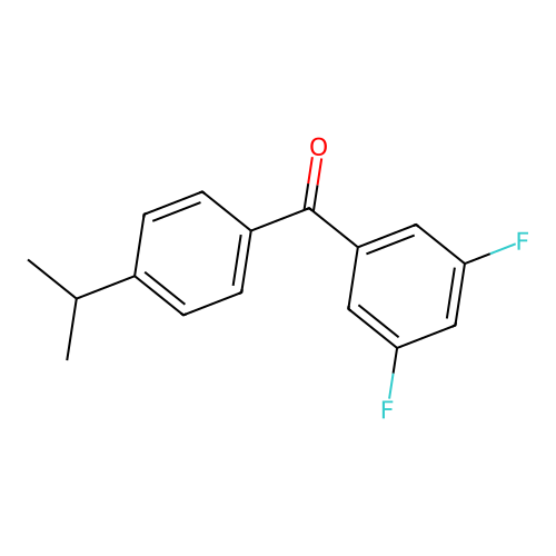 3,5-Difluoro-4'-iso-propylbenzophenone structure