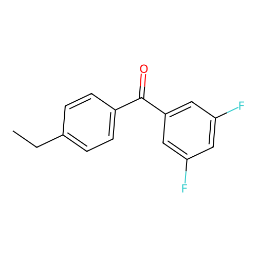 3,5-Difluoro-4'-ethylbenzophenone structure