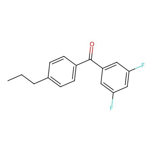 3,5-Difluoro-4'-n-propylbenzophenone structure