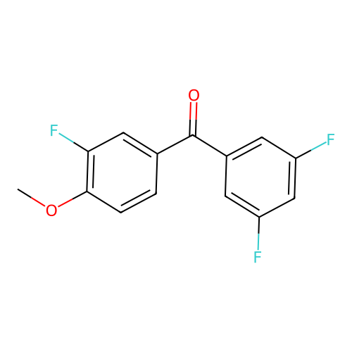 4-Methoxy-3,3',5'-trifluorobenzophenone structure