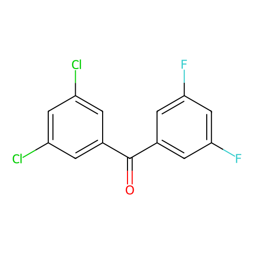 3,5-Dichloro-3',5'-difluorobenzophenone structure