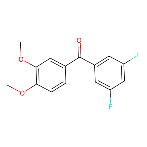 3,5-Difluoro-3',4'-dimethoxybenzophenone structure