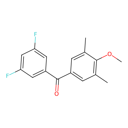 3,5-Difluoro-3',5'-dimethyl-4'-methoxybenzophenone structure