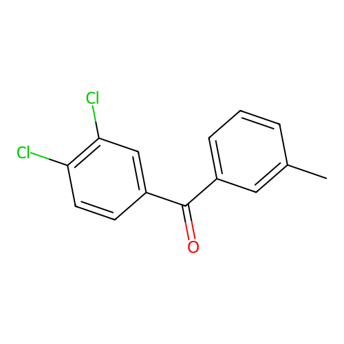 3,4-Dichloro-3'-methylbenzophenone structure