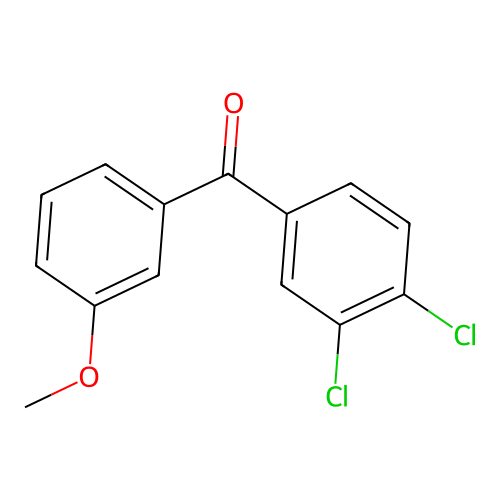 3,4-Dichloro-3'-methoxybenzophenone structure