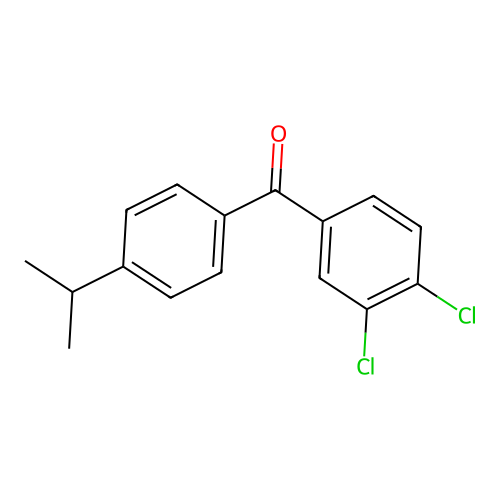 3,4-Dichloro-4'-iso-propylbenzophenone structure