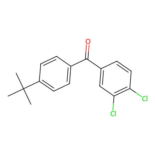 4-tert-Butyl-3',4'-dichlorobenzophenone structure