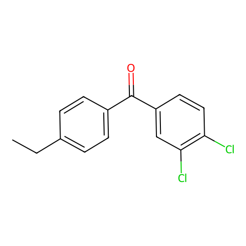 3,4-Dichloro-4'-ethylbenzophenone structure