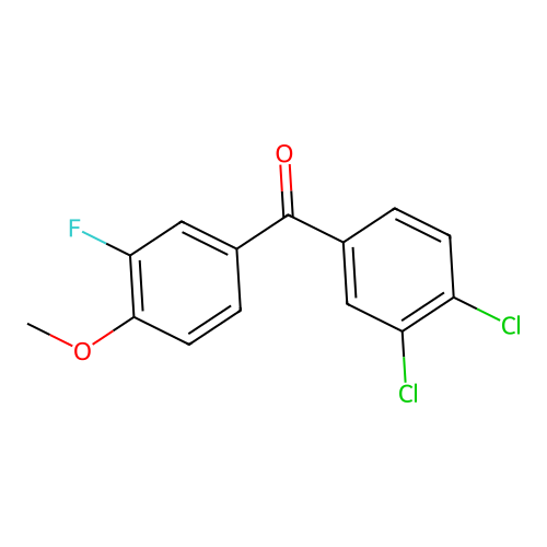 3,4-Dichloro-3'-fluoro-4'-methoxybenzophenone structure