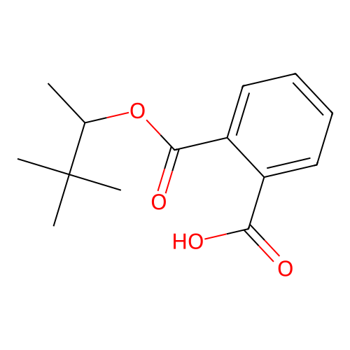 (+)-Mono-(1,2,2-trimethylpropyl) phthalate structure