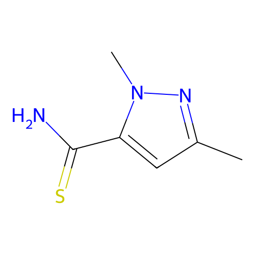 1,3-Dimethyl-1H-pyrazole-5-carbothioamide structure