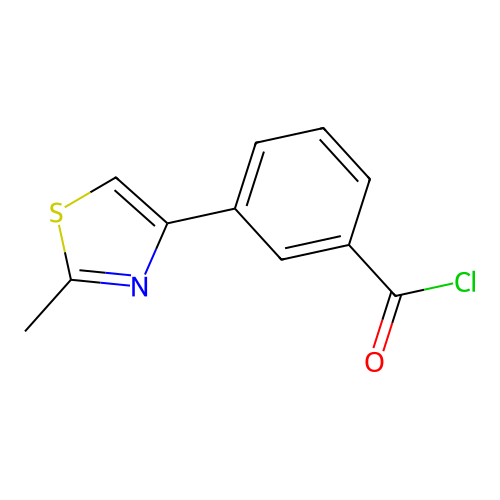 3-(2-Methyl-1,3-thiazol-4-yl)benzoyl chloride structure