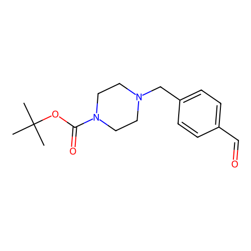 tert-Butyl 4-(4-formylbenzyl)piperazine-1-carboxylate structure