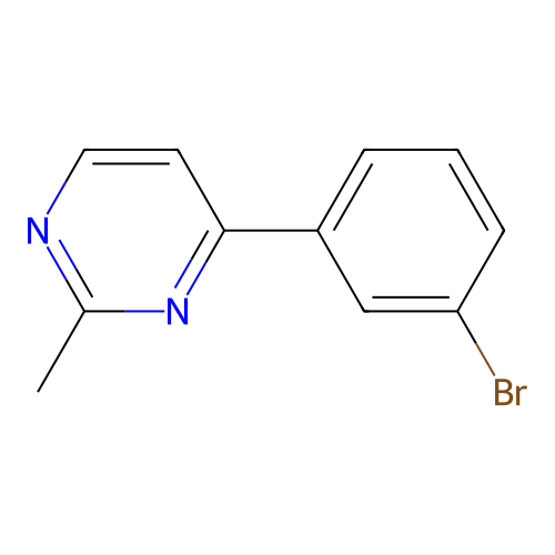 4-(3-Bromophenyl)-2-methylpyrimidine structure