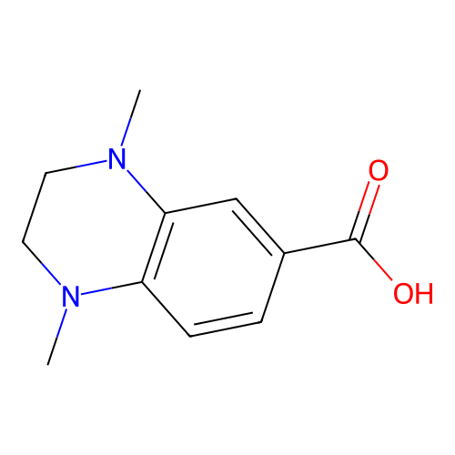 1,4-Dimethyl-1,2,3,4-tetrahydroquinoxaline-6-carboxylic acid structure