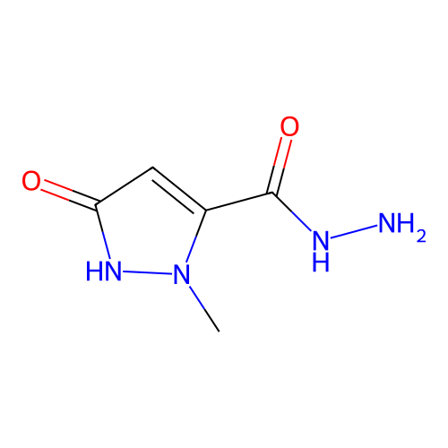 3-hydroxy-1-methyl-1H-pyrazole-5-carbohydrazide structure