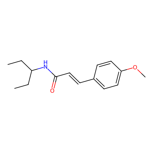 3-(4-methoxyphenyl)-N-pentan-3-ylprop-2-enamide structure