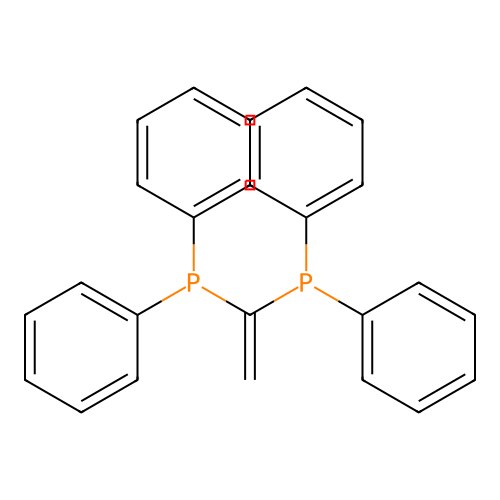 1,1-Bis(diphenylphosphino)ethylene structure