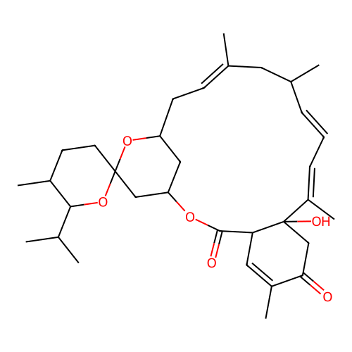 Milbemycin B, 5-demethoxy-28-deoxy-25-(1-methylethyl)-5-oxo-, (25R)- structure