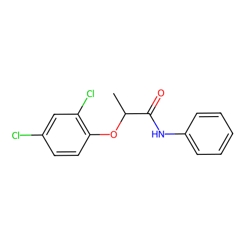 2-(2,4-dichlorophenoxy)-N-phenylpropanamide structure
