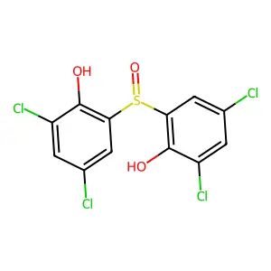 Bithionol sulfoxide structure