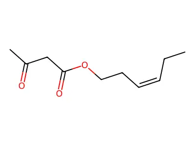 3-氧代丁酸-3-己烯酯 structure