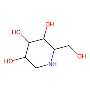 1-Deoxymannojirimycin structure