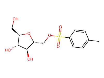 2,5-Anhydro-1-O-(4-tolylsulfonyl)mannitol structure