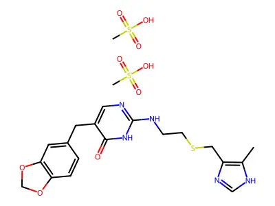Oxmetidine mesylate structure