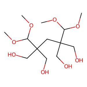 1,5-Pentanediol, 2,4-bis(dimethoxymethyl)-2,4-bis(hydroxymethyl)- structure