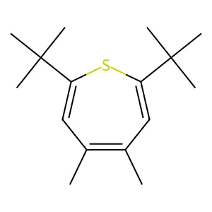 2,7-Di-tert-butylthiepin, 4,5-dimethyl- structure