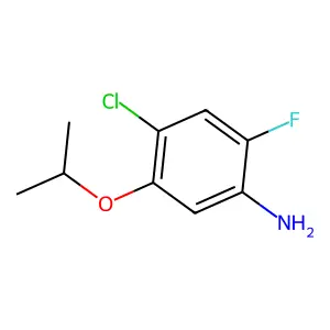 4-氯-2-氟-5-(1-甲基乙氧基)苯胺 structure