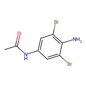 4-Amino-3,5-dibromoacetanilide structure