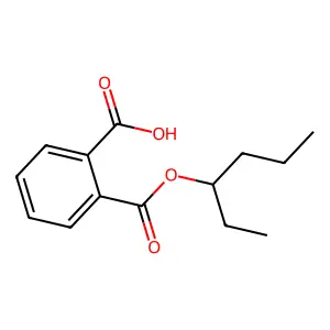 1,2-Benzenedicarboxylic acid, mono(1-ethylbutyl) ester structure