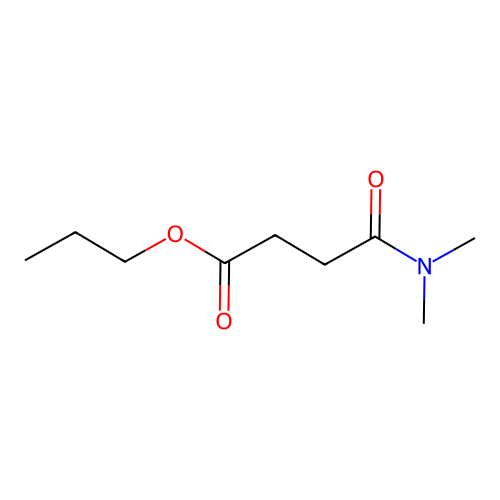 Propyl 4-(dimethylamino)-4-oxobutanoate structure