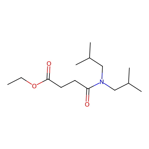 Ethyl 4-[bis(2-methylpropyl)amino]-4-oxobutanoate structure