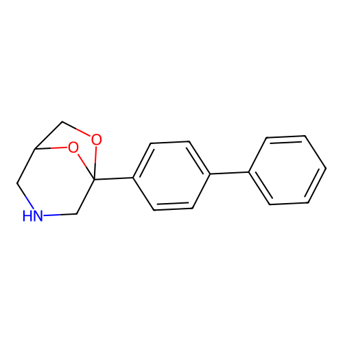 6,8-Dioxa-3-azabicyclo(3.2.1)octane, 5-(1,1'-biphenyl)-4-yl- structure