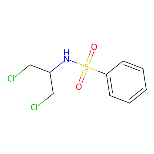 n-(1,3-Dichloropropan-2-yl)benzenesulfonamide structure