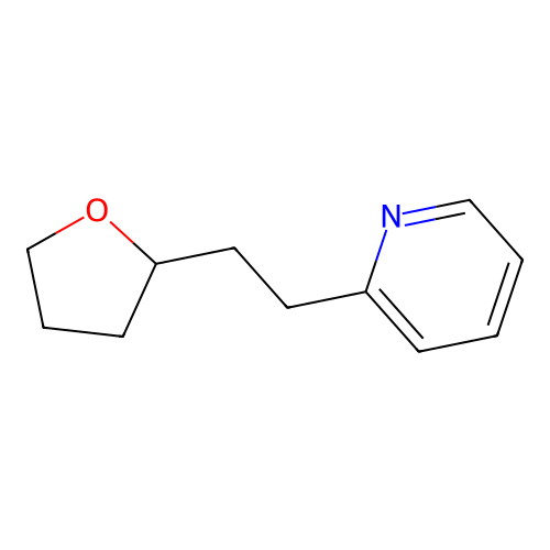 2-(2-(Tetrahydro-2-furyl)ethyl)pyridine structure
