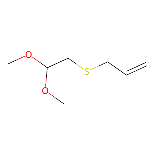 3-((2,2-Dimethoxyethyl)thio)propene structure