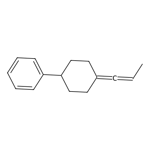 (4-Prop-1-enylidenecyclohexyl)benzene structure
