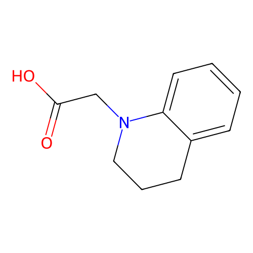 3,4-Dihydro-1(2H)-quinolineacetic acid structure