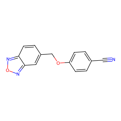 4-(2,1,3-Benzoxadiazol-5-ylmethoxy)benzonitrile structure