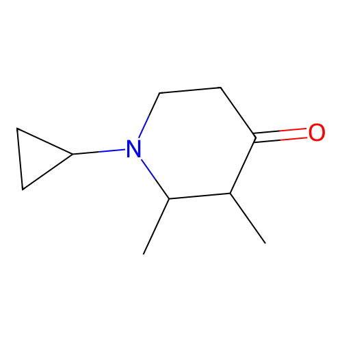 1-Cyclopropyl-2,3-dimethylpiperidin-4-one structure