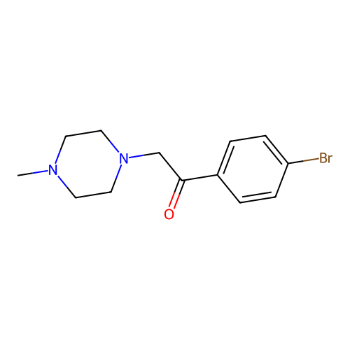 1-(4-Bromophenyl)-2-(4-methylpiperazin-1-yl)ethanone structure