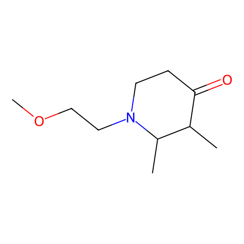 1-(2-Methoxyethyl)-2,3-dimethylpiperidin-4-one structure