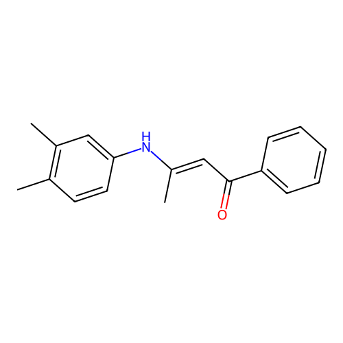 3-(3,4-Dimethylanilino)-1-phenyl-2-buten-1-one structure