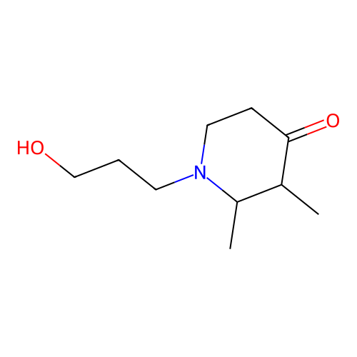 1-(3-Hydroxypropyl)-2,3-dimethylpiperidin-4-one structure